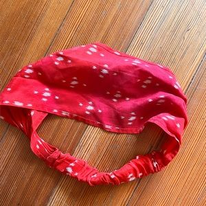 J. Crew Red Tortoise Elastic Satin/Silky Headband